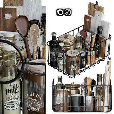 现代厨房器具调味品-14